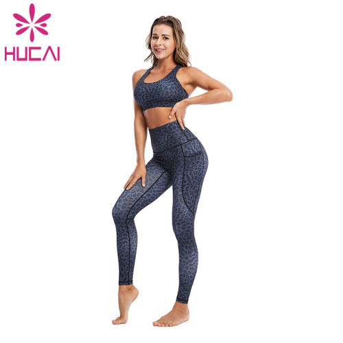 Yoga Wear Wholesale Leopard Print Fitness Clothes For Women