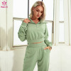 Women Jogger Suits Wholesale Comfort Thick Thermal Running Sweatpants and Tops Set