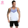 Custom Workout Clothes High Quality Grey White Tank Top Custom China Manufacturer
