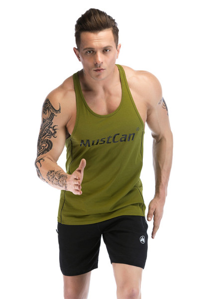 Custom Workout Clothes High Quality Green Tank Top Factory Private Label Manufacture