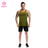 Custom Workout Clothes High Quality Green Tank Top Factory Private Label Manufacture
