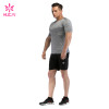 Custom Workout Clothes Grey Men T-shirt Private Label Factory Manufacturer