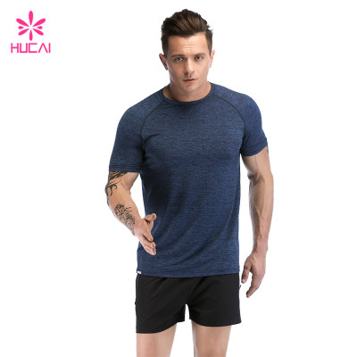 Custom Dark Blue T-shirt Factory Manufacturer custom activewear