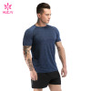 Custom Dark Blue T-shirt Factory Manufacturer custom activewear