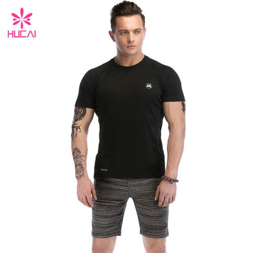 Hot Sales Black T-shirt Activewear Factory Custom Private Label Manufacture