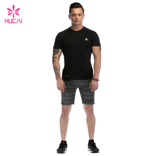 Hot Sales Black T-shirt Activewear Factory Custom Private Label Manufacture