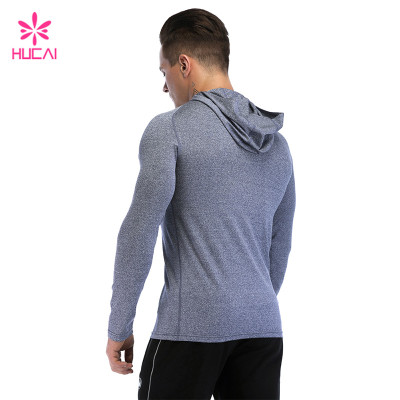 OEM Fashion Light Grey Gym Hoodie Custom Manufacture Factory Fitness Apparel Supplier