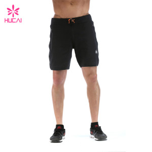 Fashion Custom LOGO Black Gym Shorts Wholesale Manufacturer