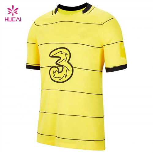 Wholesale Hucai 100% Polyester Sublimation Camisetas Football Jerseys Kits Custom Mens Soccer Uniforms Soccer Wear Set With Logo
