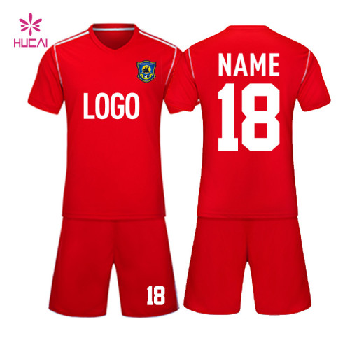 Custom New China Manufacture Custom Men Sportswear Soccer Uniform Kids Football Jersey Set
