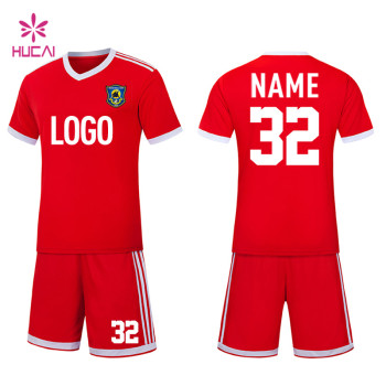 Custom Breathable Team Wear Football Shirts Factory Manufacturer Youth Soccer Jersey