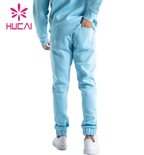OEM High Quality Outdoor Warm Cotton Poly Sky Blue Soft Active Suit Custom Manufacture