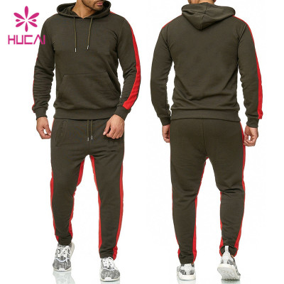 OEM custom outdoor tracksuits Men Hoodies Pants Set Muscle Fit Sportswear Manufacturer