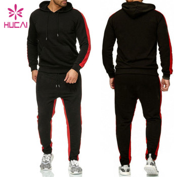 OEM custom outdoor tracksuits Men Hoodies Pants Set Muscle Fit Sportswear Manufacturer