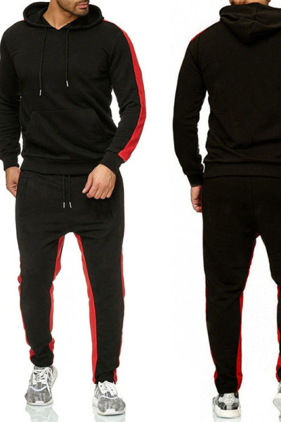 OEM custom outdoor tracksuits Men Hoodies Pants Set Muscle Fit Sportswear Manufacturer
