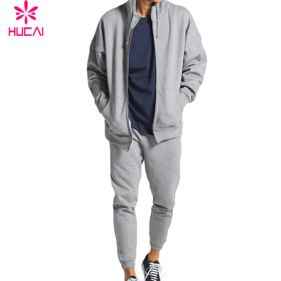 Wholesale Outdoor Sport Wear Custom Cotton Jogging Suits high quality Men Sports Slim Fitted Tracksuit