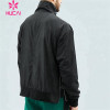 100% polyester half zip black high quality sweatshirts for man sportswear manufacturer