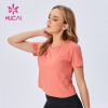2022 Hucai New Design Slim T Shirts Custom Logo