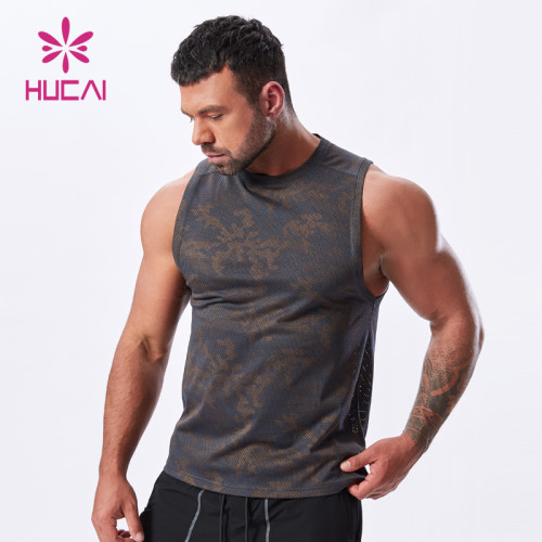 Custom fitness style breathable vest activewear vest tank top Men china Sportswear Supplier