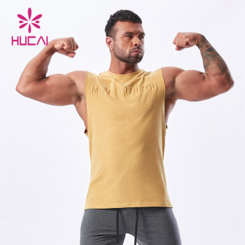 2022 new fabric breathable vest fitness vest tank top Men china Sports Apparel Suppliers