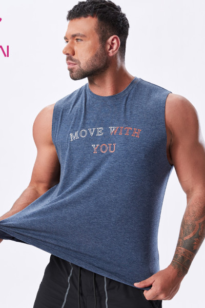 ODM pure cotton fitness tank top Men china manufacturers Sportswear Supplier