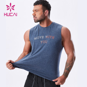 ODM pure cotton fitness hoodies vest tank top Men china manufacturers