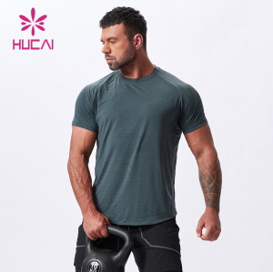 nylon/polyester fabric fitness T - shirt Men china manufacturers Sportswear Supplier
