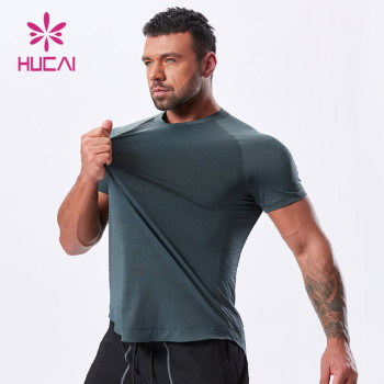 nylon/polyester fabric fitness T - shirt Men china manufacturers Sportswear Supplier