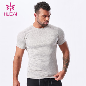 new stretchable fabric fitness T - shirt Men china manufacturers