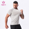 ODM new stretchable fabric fitness T - shirt  Running Men china Gym Wear Manufacturers