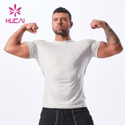 new stretchable fabric fitness T - shirt Men china manufacturers
