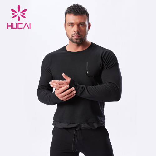 ODM outdoor fitness long sleeve Men china manufacturers Sports Apparel Suppliers