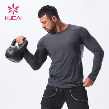 custom fitness gymwear long sleeve Men china Sportswear Manufacturer