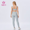 New Fabric Custom Wholesale Gym Clothes Fitness sport bra suit China Manufacturer