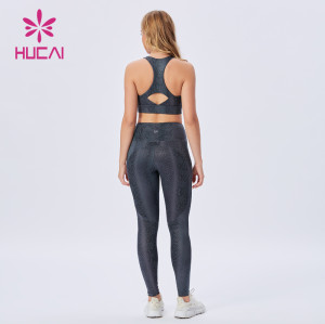 Private brand Custom Gym Clothes Fitness sport bra suit China Manufacturer