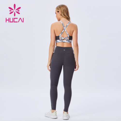 Custom clothes Gym female yoga sport bra suit China Manufacturer