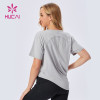 New Design Custom Wholesale Gym Clothes Fitness T-shirt China Manufacturer