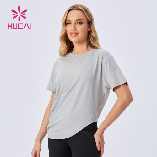 New Design Custom Wholesale Gym Clothes Fitness T-shirt China Manufacturer