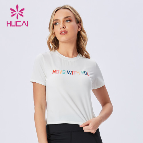 Custom Logo Gym Clothes Fitness T-shirt suit China Manufacturer