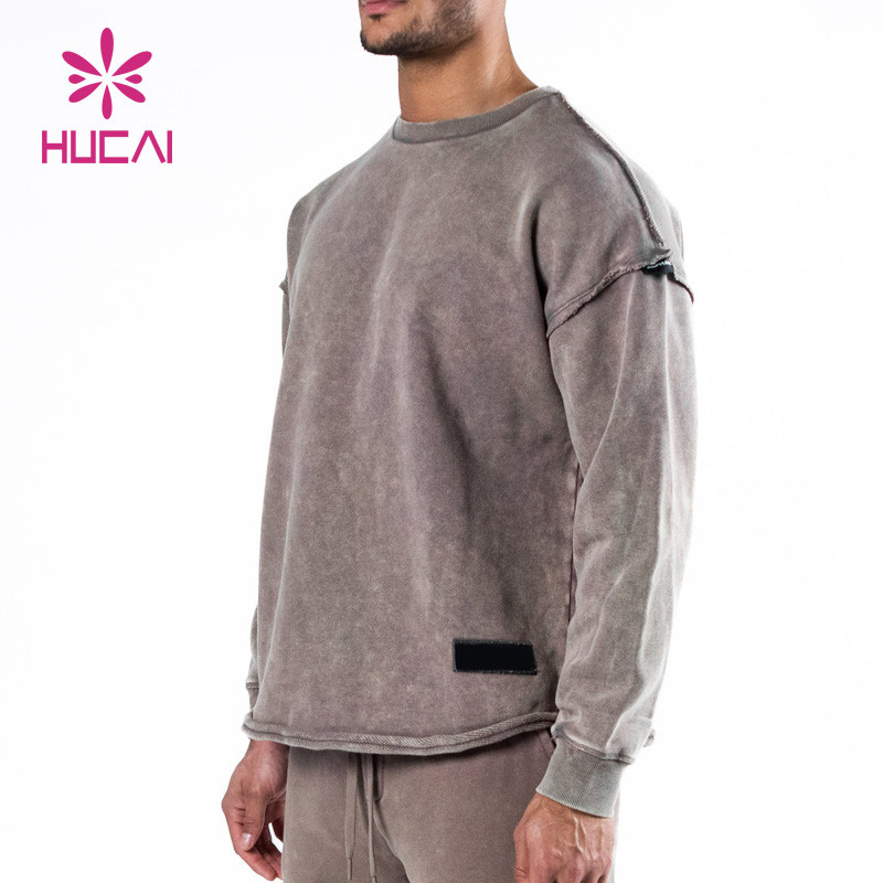 washed process men sweatsuit