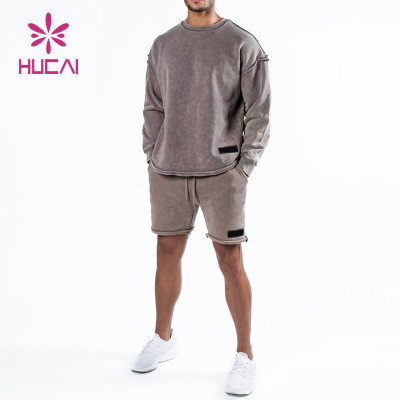 OEM Custom Size Washed Process Men Sweatshirt Manufacturer