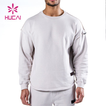 OEM Low MOQ Washed Process Men Workout Sweatshirts China Factory Manufacturer