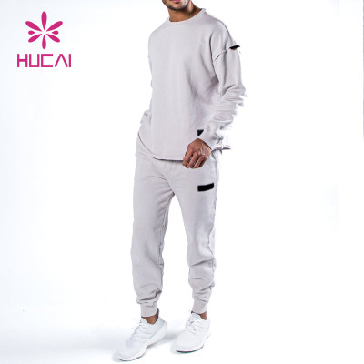 OEM Low MOQ Washed Process Men Workout Sweatshirts China Factory Manufacturer