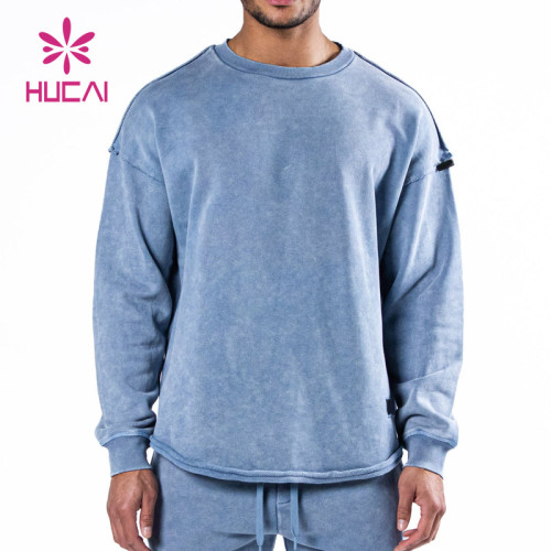 Oversized Washed Process Men Sweatshirts China Manufacturer