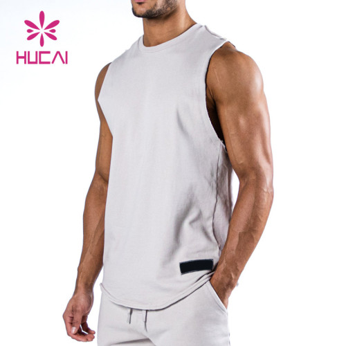 Custom Logo Washed Process Men Tank Top China Manufacturer