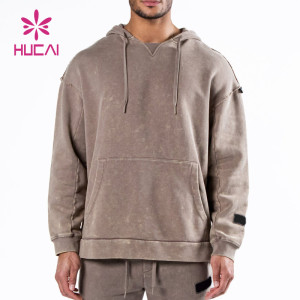 Custom Private Label Color Washed Process Men Hoodie China Manufacturer Supplier