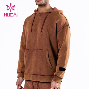 ODM Custom Supplier Patch Washed Process Men Hoodie China  Factory Manufacturer