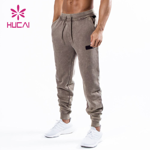Customized Logo Washed Process Men Joggers China Manufacturer