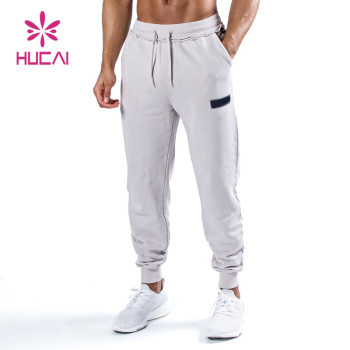 ODM OEM Washed Process Men Joggers  White China Manufacturer Factory Supplier