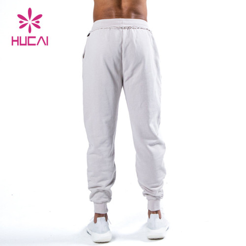 ODM OEM Washed Process Men Joggers  White China Manufacturer Factory Supplier